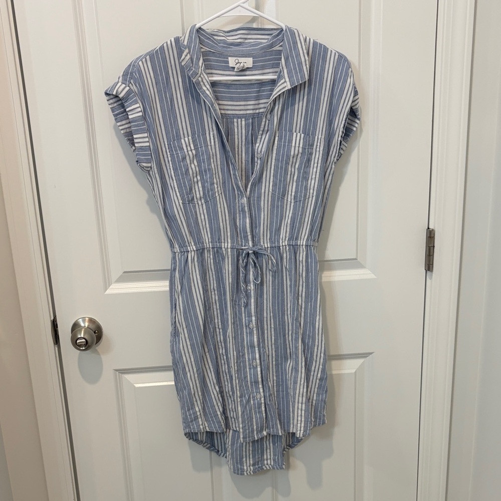 Blue Striped Dress